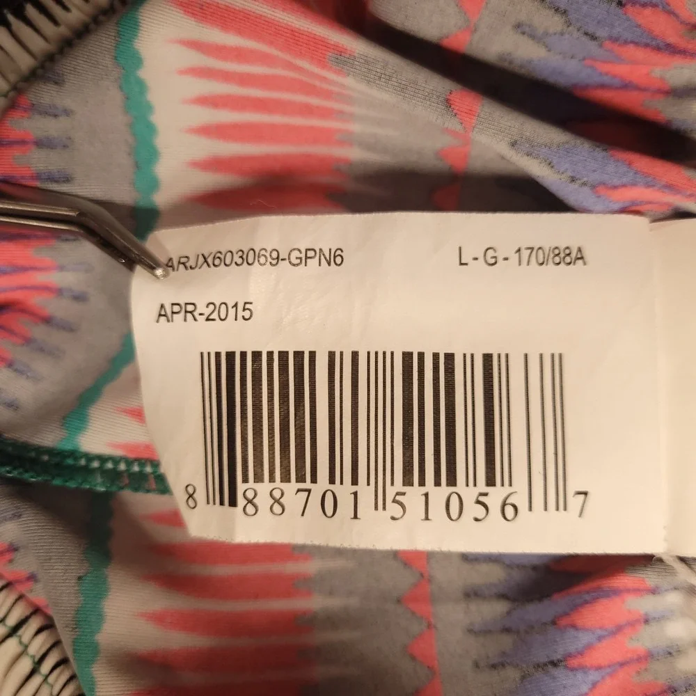 Roxy‎ Elasticized Geometric Beach Board Swim Shorts Women's Size Large